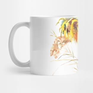 Yellowhammer and Sunflower Mug